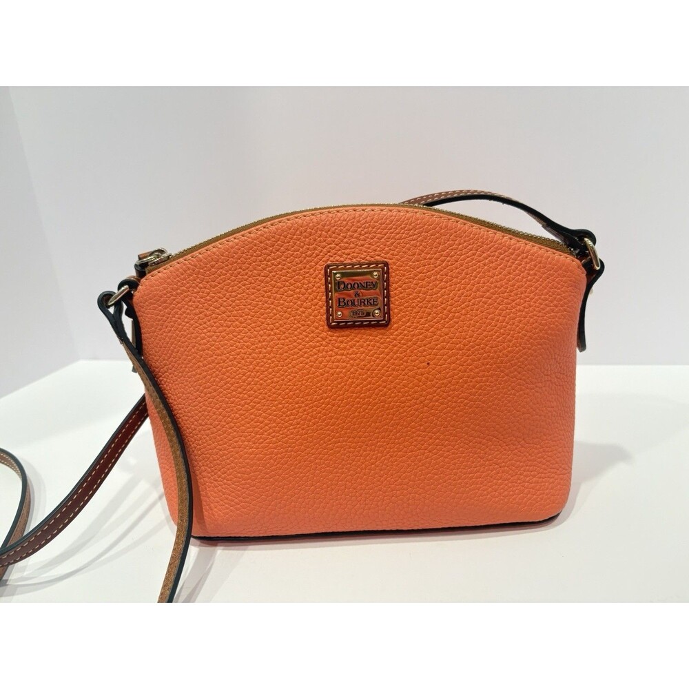 Dooney & Bourke Pebble Grain Suki Crossbody Orange